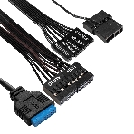 Компьютерный корпус Minitower ExeGate mEVO-7805-XP600 (mATX, БП XP600 с вент. 12см, 2*USB+1*USB 3.0, аудио, черный, с 2*RGb подсветкой)