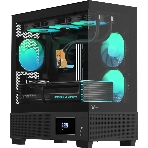 Компьютерный корпус AeroCool/Formula V Line Crystal E1M Black, MATX, USB3.0*2, Switch Display Panel