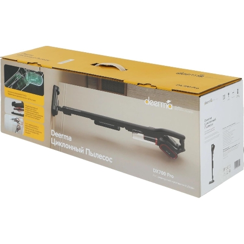 Пылесос вертикальный Deerma Combo DX700 Pro белый, питание от сети, 210 Вт, уборка сухая, пылесборник 0.8 л