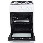 Плита газовая Hansa FCGW510029A белый, конфорок 4 газовых, духовка 53 л, 50 см x 85 см x 57 см