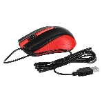 Мышь проводная Acer OMW012 черный/красный, 1200 dpi, USB, кнопки - 3