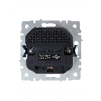 Розетка 1-местная IEK BRITE РЮш11-1-БрКр (BR-R14-16-U22-018-K10) с заземлением, с защитными шторками, 16А, с USB A+C 18 Вт, бежевый