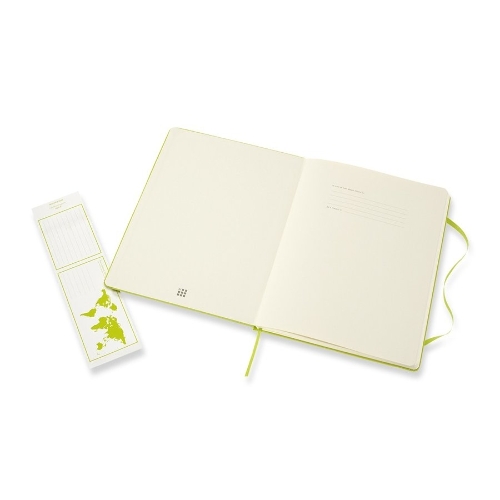 Блокнот Moleskine CLASSIC QP090C2 XLarge 190х250мм, 192 страниц, линейка, твердая обложка, лайм