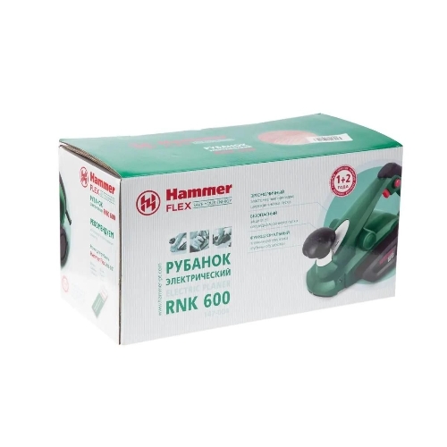 Рубанок Haммer Flex RNK600 12598 147-004 Рубанок 600Вт 17000об/мин нож 82мм срез 1-2мм