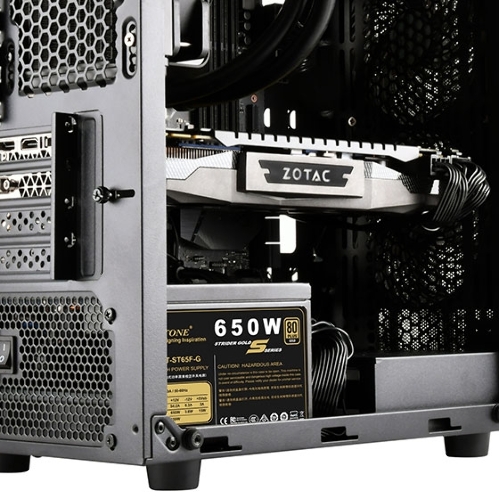 Компьютерный корпус Silverstone SST-PS15B-PRO Precision Mini Tower Micro ATX Computer Case, tempered glass, 2x 120мм ARGb, 1x ARGb Controller, black