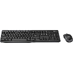 Комплект клавиатура+мышь Logitech MK270 беспроводной, USB, 1000 DPI, чёрный (неоригинальная гравировка)