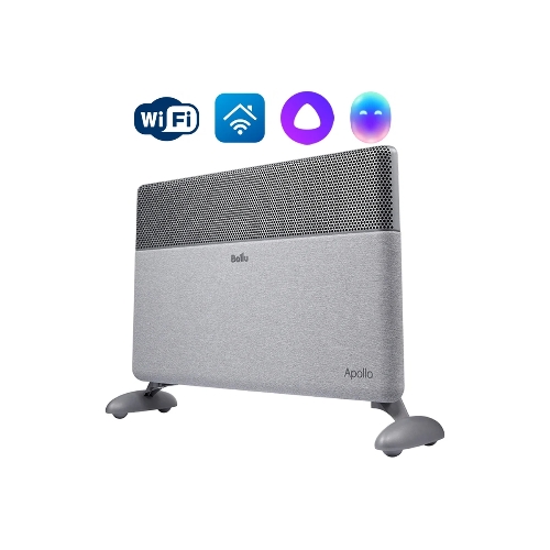Конвектор электрический Ballu Apollo digital INVERTER Moon Gray BEC/ATI-1501 серый, 1500 Вт, 20 м2, термостат, дисплей, WiFi