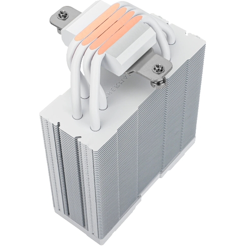 Кулер для процессора Thermalright Assassin Spirit 120 Vision ARGB White (4-pin PWM, LED temp., 154mm, Al/Cu, 4x6mm, ARGB, 1x120mm, 66.17CFM, 25.6dBA, 1500RPM, S: 1851/1700/1200/115X, AM5/AM4, white)