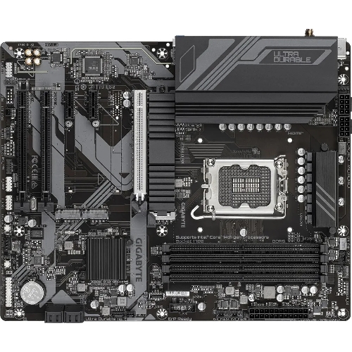 Материнская плата Gigabyte Z790 D AX, LGA 1700, Intel Z790, 4xDDR5, 4xSATA, 3xM.2, 1xPCI-E 5.0 x16, 1xPCI-E 4.0 x4, 2xPCI-E 3.0 x1, 1xHDMI, 1xDP, 1x 2.5Gb LAN, 4xUSB-A 3.2 Gen 1, 1xUSB-A 3.2 Gen 2, 2xUSB-A 2.0, 1xUSB-C 3.2 Gen 2, 3x3.5 мм, 7.1, ATX