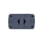 Розетка EKF Basic Минск EGR16-128-10 2-местная ОП 16А с заземлением белая