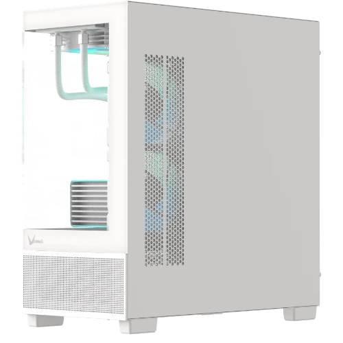 Компьютерный корпус AeroCool/Formula V Line Crystal E1M White, MATX, USB3.0*2, Switch Display Panel