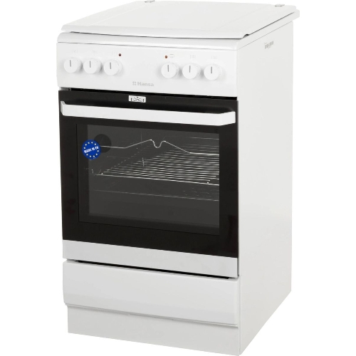 Плита электрическая Hansa FCEW54120 белый, конфорок 4 шт, духовка 62 л, 50 см x 85 см x 60 см
