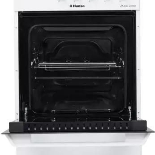 Плита газовая Hansa FCGW510029A белый, конфорок 4 газовых, духовка 53 л, 50 см x 85 см x 57 см