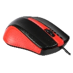 Мышь проводная Acer OMW012 черный/красный, 1200 dpi, USB, кнопки - 3