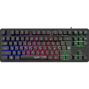 Клавиатура проводная Defender Dark Lord GK-580, USB, черный