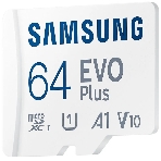 Флеш карта Samsung EVO Plus, microSDXC 64Gb (R/W 160/90 Mb/s, adapter) MB-MC64SA/APC