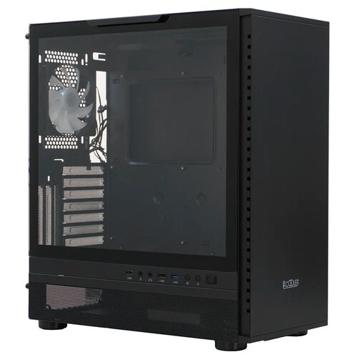 Компьютерный корпус PCCooler IE200 BK, Tempered Glass Full Tower, черный, TG, SPCC, 1x120мм ARGb E-ATX, ATX, mATX, mITX 180/380/220мм 4x2.5
