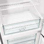 Холодильник Gorenje NRKE62XL серебристый металлик двухкамерный 203/99л морозилка снизу, No Frost
