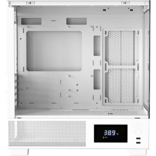 Компьютерный корпус AeroCool/Formula V Line Crystal E1M White, MATX, USB3.0*2, Switch Display Panel