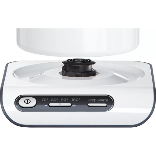 Чайник электрический Bosch TWK8611P 1.5 л, 2400 Вт, белый/серебристый (корпус: нержавеющая сталь)