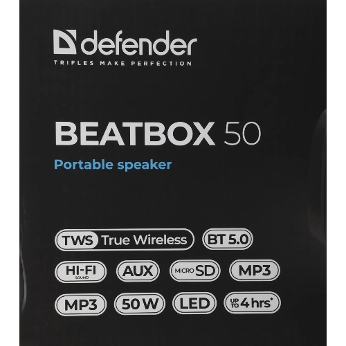 Акустическая система Defender BEATBOX 50 50 Вт черный