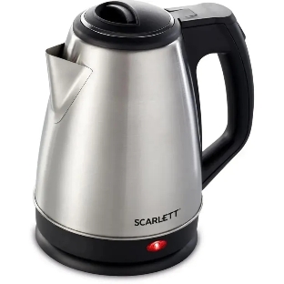 Чайник электрический Scarlett SC-EK21S25 1.5 л, 1350 Вт, серебристый (корпус: нержавеющая сталь)