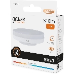 Лампа светодиодная Gauss 11Вт цок.: GX53 таблетка 220B св. свеч. бел. теп. Tablet (упак.: 10 шт) (83811)
