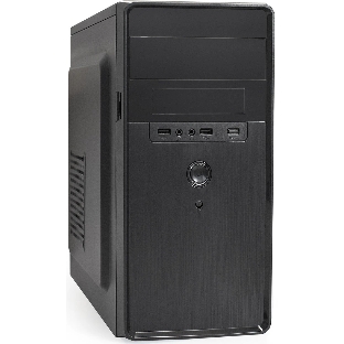 Компьютерный корпус Minitower ExeGate BA-309-UNS450 (mATX, БП UNS450 с вент. 12см, 2*USB, HD аудио, черный)