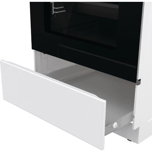 Плита электрическая Gorenje GEC5C42WG белый, конфорок 4 электрических, духовка 70 л, 50 см x 85 см x 59.4 см (без крышки)