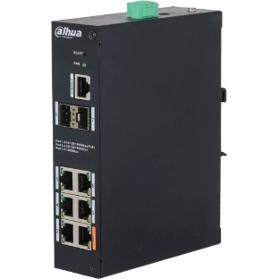 Коммутатор Dahua DH-HS4208-4GT-60, 6×1 Гбит/с + 2×1 Гбит/с SFP, управляемый