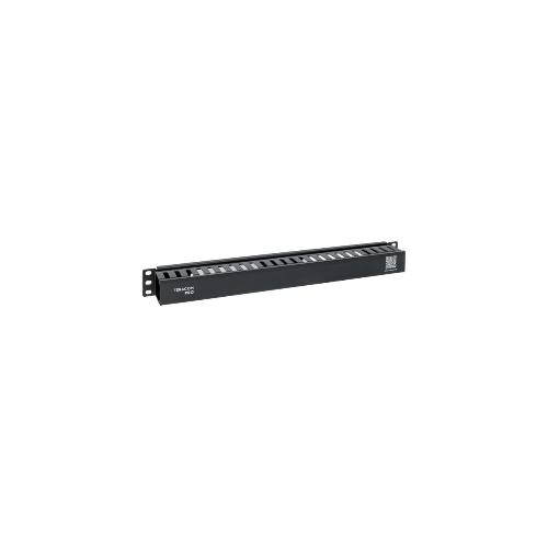 Кабельный органайзер EKF TERACOM PRO с крышкой 19" 1U пластиковый черный TRP-1CORF-PL-BK