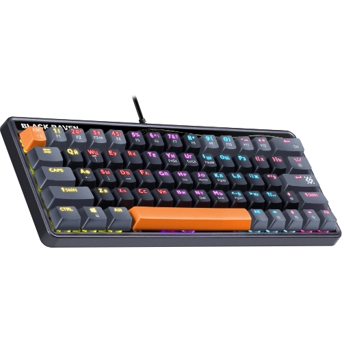 Клавиатура проводная Defender Black Raven GK-417, USB, черный