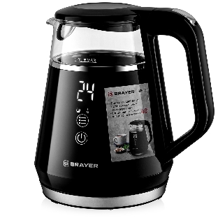 Чайник электрический BRAYER BR6105 1 л, 1100 Вт, черный