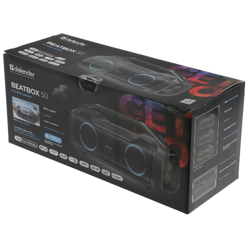 Акустическая система Defender BEATBOX 50 50 Вт черный