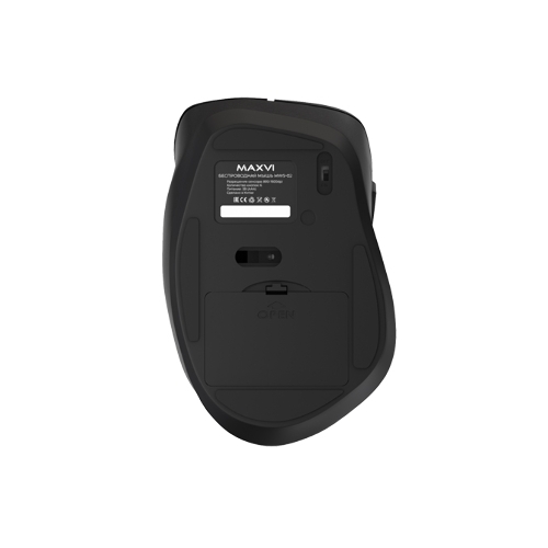 Мышь беспроводная Maxvi MWS-02 черный, 6 кнопок, 1600 dpi