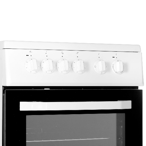 Плита электрическая Beko FFSS57000W белый, конфорок 4 электрических, духовка 60 л, 50 см x 85 см x 60 см