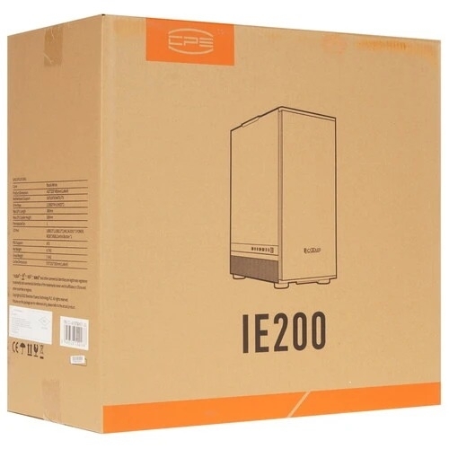 Компьютерный корпус PCCooler IE200 WH, Tempered Glass Full Tower, белый, TG, SPCC, 1x120мм ARGb E-ATX, ATX, mATX, mITX 180/380/220мм 4x2.5