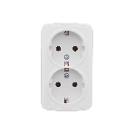 Розетка EKF Basic Минск EGR16-128-10 2-местная ОП 16А с заземлением белая