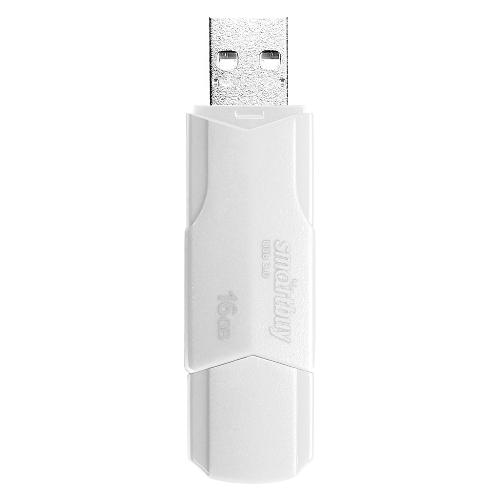 Флешка USB Smartbuy CLUE white (SB16GbCLU-W3), 16Gb, USB 3.0/3.1, R/W 70/25, белый