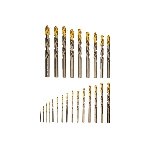 Набор сверл по металлу Denzel 1-13 мм, Р6М5К8-TiN, Golden Tip, 25 шт