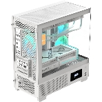 Компьютерный корпус AeroCool/Formula V Line Crystal E1M White, MATX, USB3.0*2, Switch Display Panel