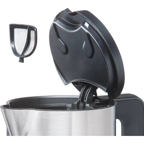 Чайник электрический Bosch TWK8611P 1.5 л, 2400 Вт, белый/серебристый (корпус: нержавеющая сталь)