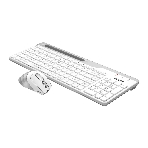 Комплект клавиатура+мышь A4Tech FStyler FB2535C беспроводной, USB + Bluetooth, 2000 DPI, белый