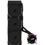 Система жидкостного охлаждения Lian-Li HydroShift II LCD-C 360TL ARGB Soc-AM5/AM4/1700/1851 черный 4-pin 33dB Al+Cu LCD Ret (G89.GHS2LCD36TB.R0)
