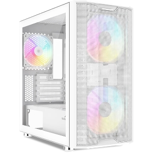 Корпус SAMA S30, Mini-Tower, белый, 2 x 140 мм, 1 x 120 мм