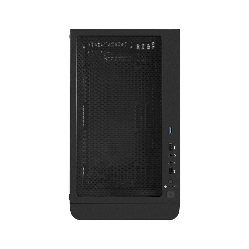 Компьютерный корпус Miditower ExeGate EVO-9202 (ATX, без БП, с окном, 1*USB+1*USB 3.0, аудио, 3 вент. 12см с RGb подсветкой)