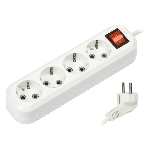 Удлинитель Smartbuy (SBE-16-4-02-ZS) 4 гнз х 2,0 м (16А/3.5 кВт, ПВС 3х1.0)