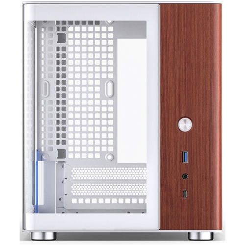 Компьютерный корпус без блока питания Case JONSBO TK-0 белый, Desktop SFF, TG, no fan, 1xUSB-A 3.2 + 1xUSB-C 3.2, SFX PSU Support, mITX белый
