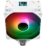 Кулер для процессора Thermalright Assassin Spirit 120 Vision ARGB White (4-pin PWM, LED temp., 154mm, Al/Cu, 4x6mm, ARGB, 1x120mm, 66.17CFM, 25.6dBA, 1500RPM, S: 1851/1700/1200/115X, AM5/AM4, white)