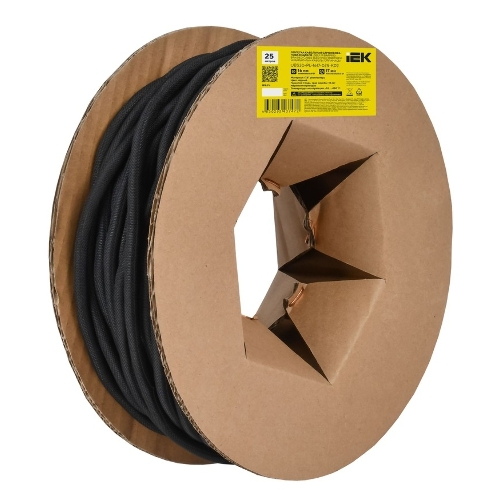 Оплетка кабельная IEK UBS30-PL-0809-025-K02. 8-9мм . 25м. самосворачивающаяся. черная